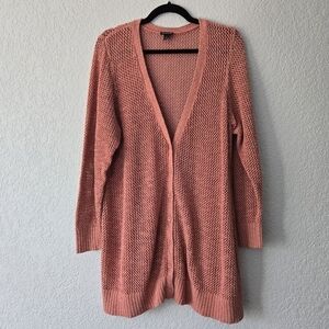 Torrid 3 Pink Open Knit Classic‎ Button Front Cardigan Sweater
